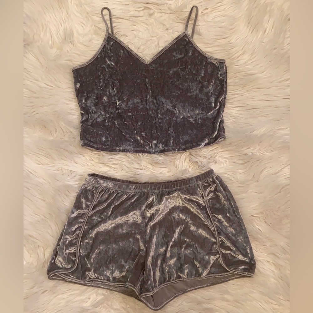 Off-Brand | Velvet Sleepwear Tank & Shorts Set
